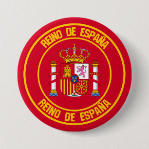 Spanien Runde Emblem Button