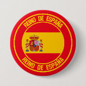 Spanien Runde Emblem Button (Vorderseite)
