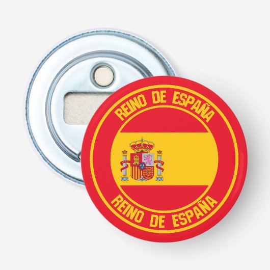 Spanien Runde Emblem Flaschenöffner (Vorderseite)
