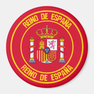 Spanien Runde Emblem Magnet