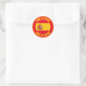Spanien Runde Emblem Runder Aufkleber (Tasche)