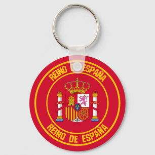 Spanien Runde Emblem Schlüsselanhänger