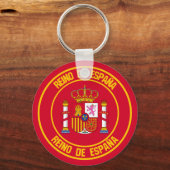 Spanien Runde Emblem Schlüsselanhänger (Vorderseite)