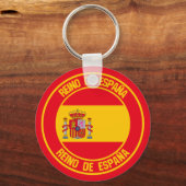 Spanien Runde Emblem Schlüsselanhänger (Vorderseite)