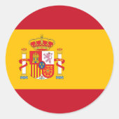 Spanien Runder Aufkleber (Vorderseite)