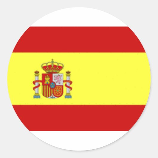 Spanien Runder Aufkleber (Vorderseite)