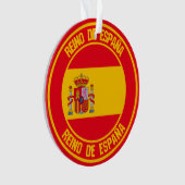 Spanien-Rundes Emblem Ornament (Vorderseite)