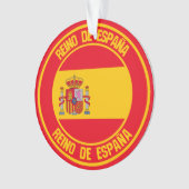 Spanien-Rundes Emblem Ornament (Vorderseite)