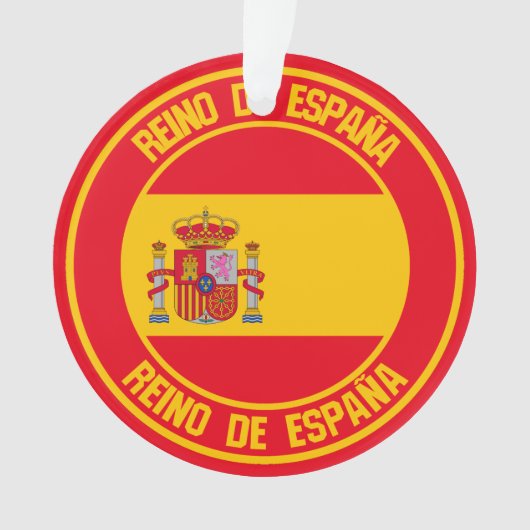 Spanien-Rundes Emblem Ornament (Vorderseite)