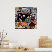 Spanien sammelt spanische Kulturgeschenke Poster (Küche)