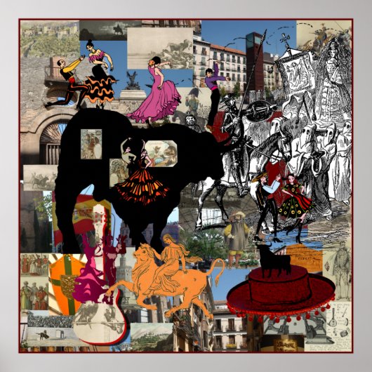 Spanien sammelt spanische Kulturgeschenke Poster (Vorne)