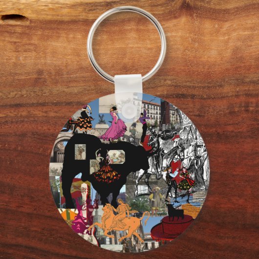 Spanien sammelt spanische Kulturgeschenke Schlüsselanhänger (Vorderseite)