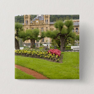 Spanien, San Sebastian. Beliebter Seebadeort, Button