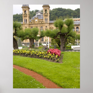Spanien, San Sebastian. Beliebter Seebadeort, Poster