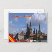 Spanien - Santiago de Compostela - Postkarte (Vorne/Hinten)