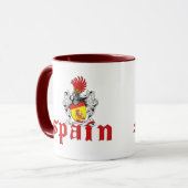 Spanien-Schild-Tasse Tasse (Vorderseite Links)
