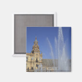 Spanien, Sevilla, Andalusien und verziert Magnet (Vorderseite/Rückseite)