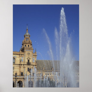Spanien, Sevilla, Andalusien und verziert Poster