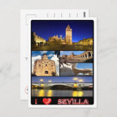 Spanien - Sevilla - I Liebe - Postkarte (Vorne/Hinten)