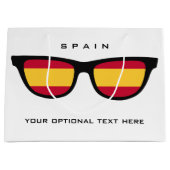 Spanien Shades Custom Text & Color Geschenktasche Große Geschenktüte (Vorderseite)