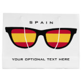 Spanien Shades Custom Text & Color Geschenktasche Große Geschenktüte (Rückseite)