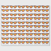 Spanien Shades Custom Text & Color Geschenkverpack Geschenkpapier (Flach)
