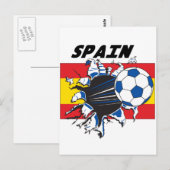 Spanien Soccer Fan Merch Postkarte (Vorne/Hinten)