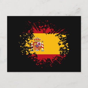 Spanien Souvenir Wahrzeichen, Espana Flagge Reise Postkarte