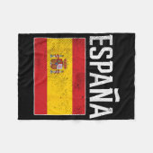 Spanien Spanien Flagge Spanisch Fußball Männer Fra Fleecedecke (Vorderseite (Horizontal))