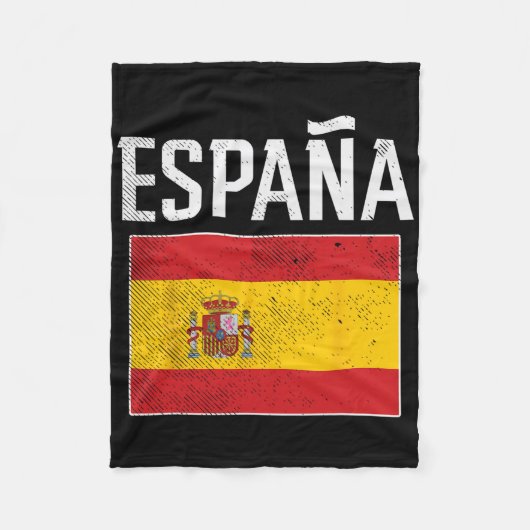 Spanien Spanien Flagge Spanisch Fußball Männer Fra Fleecedecke (Vorderseite)