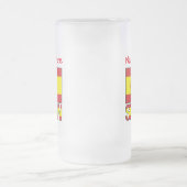 Spanien - Spanien - Rote Personalisierung der Flag Mattglas Bierglas (Mittel)
