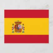 Spanien (Spanisch) Flag Postkarte (Vorderseite)