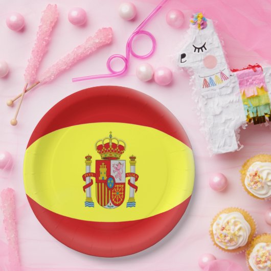 Spanien-Spanisch-Flagge Pappteller (Party)
