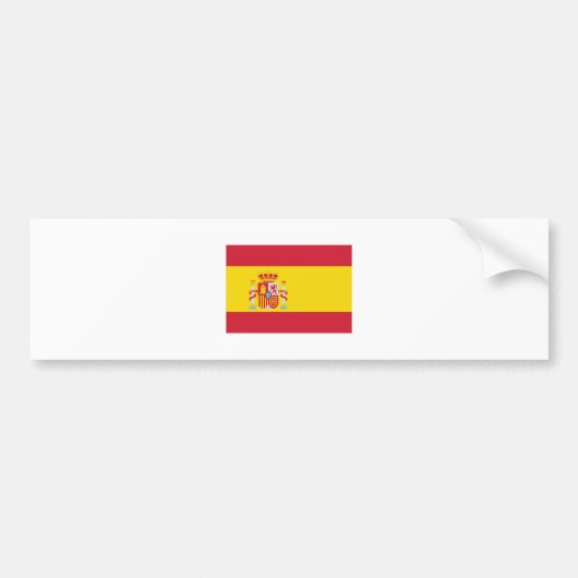 Spanien/spanische Flagge Autoaufkleber (Vorne)