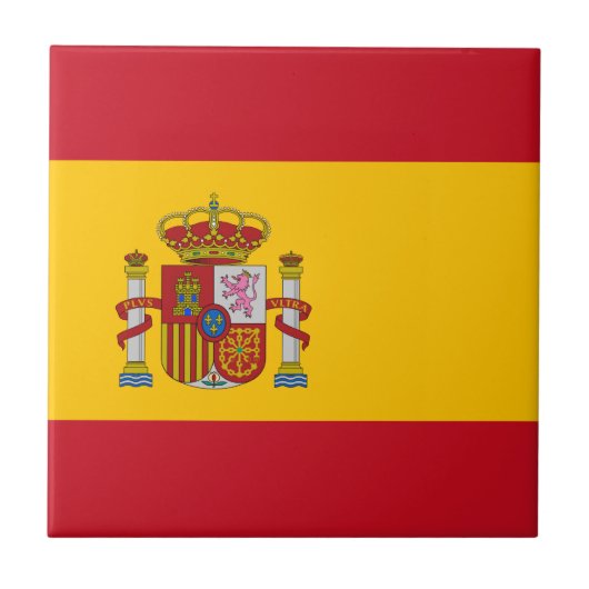 Spanien - Spanische Flagge Fliese (Vorderseite)
