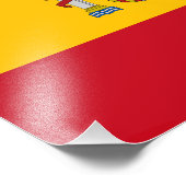 Spanien - Spanische Flagge Fotodruck (Ecke)