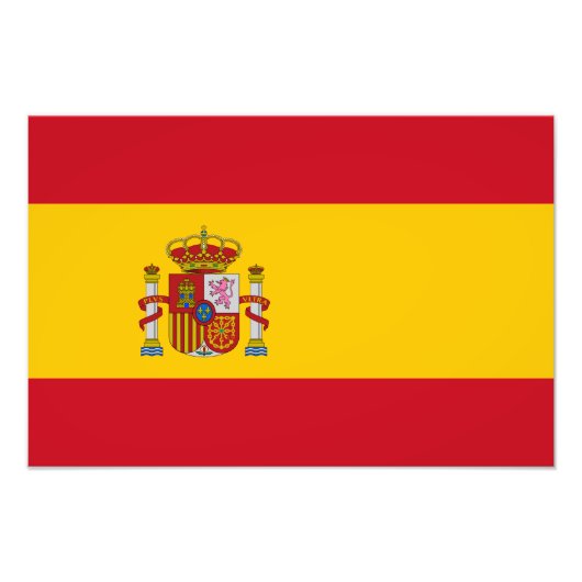 Spanien - Spanische Flagge Fotodruck (Vorne)