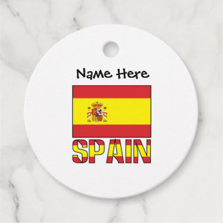 Spanien - Spanische Flagge Personalisiert Geschenkanhänger