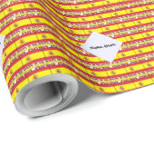 Spanien - Spanische Flagge Personalisiert Geschenkpapier (Rolleneckpunkt)