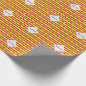Spanien - Spanische Flagge Personalisiert Geschenkpapier (Ecke)