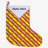 Spanien - Spanische Flagge Personalisiert Großer Weihnachtsstrumpf (Vorderseite)