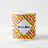 Spanien - Spanische Flagge Personalisiert Jumbo-Tasse (Vorderseite)