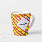 Spanien - Spanische Flagge Personalisiert Milchtasse (Rechte Ecke)