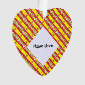 Spanien - Spanische Flagge Personalisiert Ornament (Vorderseite)