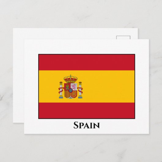 Spanien (Spanische Flagge) Postkarte (Vorne/Hinten)