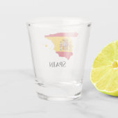 Spanien - Spanische Flagge Schnapsglas (Rückseite)