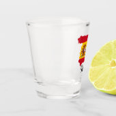 Spanien - Spanische Flagge Schnapsglas (Links)