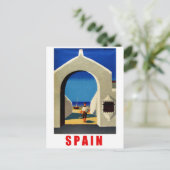 Spanien, spanische Küste, Fischer, die ins Dorf ko Postkarte (Stehend Vorderseite)