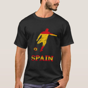 Spanien Spanischer Fußballspieler Spanien Flagge E T-Shirt