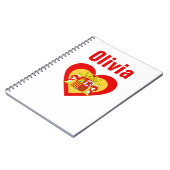 Spanien/spanisches Flagge-inspiriertes Notizblock (Linke Seite)